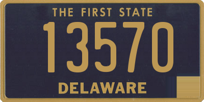 DE license plate 13570