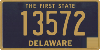 DE license plate 13572