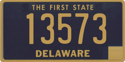 DE license plate 13573