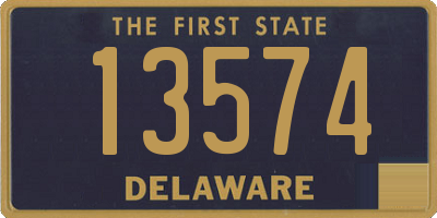 DE license plate 13574