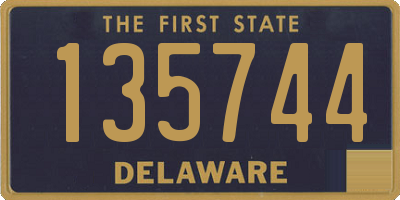 DE license plate 135744