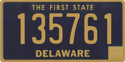 DE license plate 135761