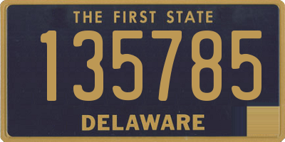 DE license plate 135785