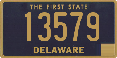 DE license plate 13579
