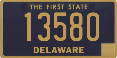 DE license plate 13580