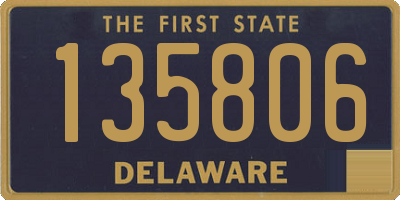 DE license plate 135806