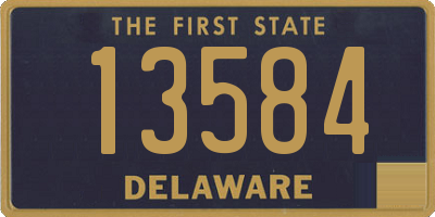 DE license plate 13584