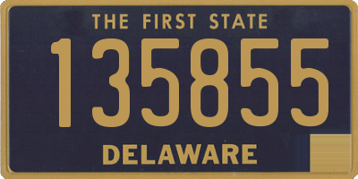 DE license plate 135855