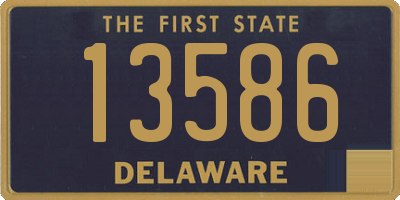 DE license plate 13586