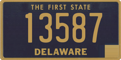 DE license plate 13587