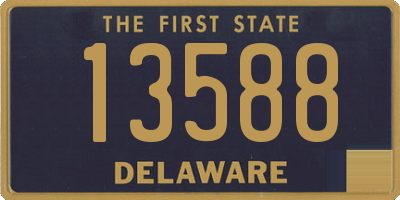 DE license plate 13588