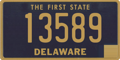 DE license plate 13589