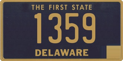 DE license plate 1359