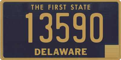 DE license plate 13590