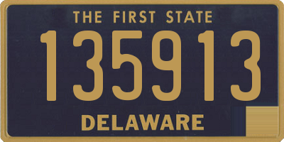 DE license plate 135913