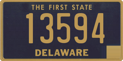 DE license plate 13594