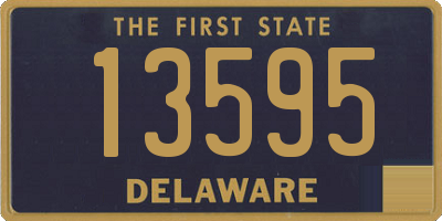 DE license plate 13595