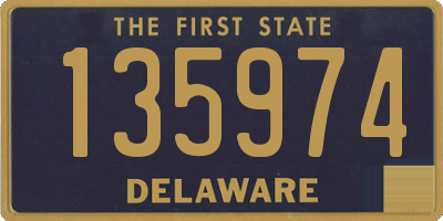 DE license plate 135974