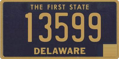 DE license plate 13599