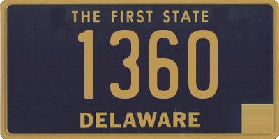 DE license plate 1360