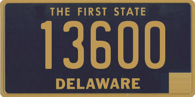 DE license plate 13600