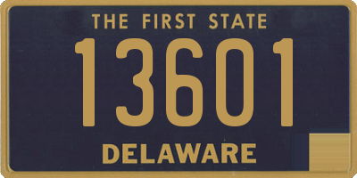 DE license plate 13601