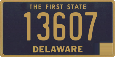 DE license plate 13607