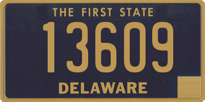 DE license plate 13609