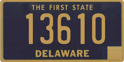 DE license plate 13610