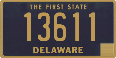 DE license plate 13611