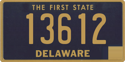 DE license plate 13612
