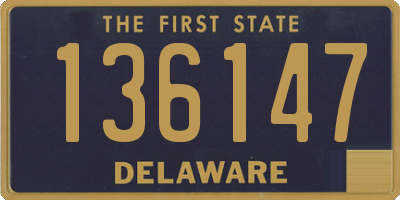 DE license plate 136147