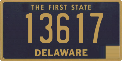 DE license plate 13617