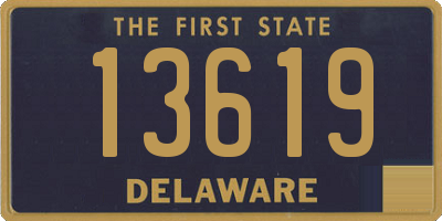 DE license plate 13619