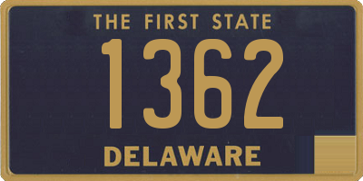 DE license plate 1362