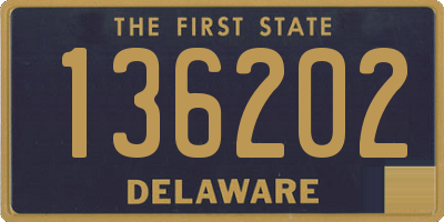 DE license plate 136202