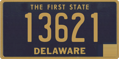 DE license plate 13621