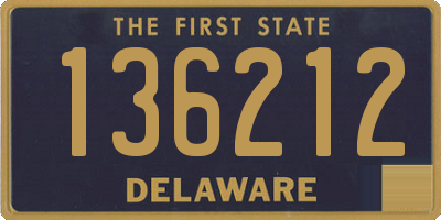 DE license plate 136212