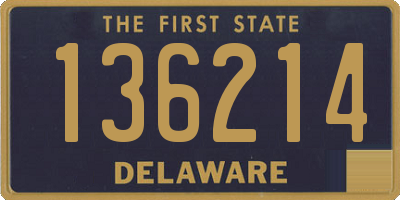 DE license plate 136214