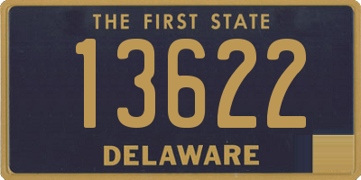 DE license plate 13622