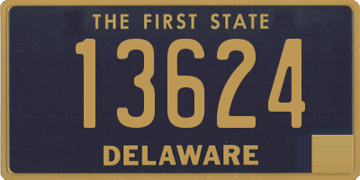 DE license plate 13624