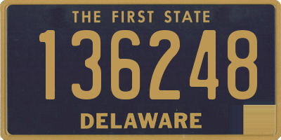 DE license plate 136248