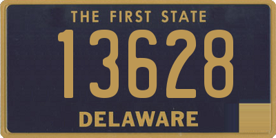 DE license plate 13628