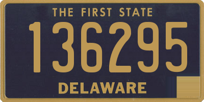 DE license plate 136295