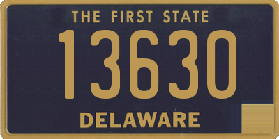 DE license plate 13630