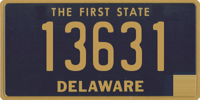 DE license plate 13631