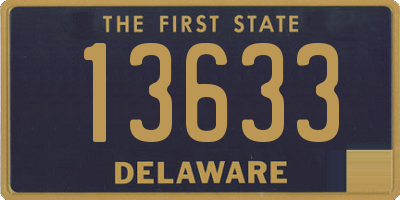 DE license plate 13633