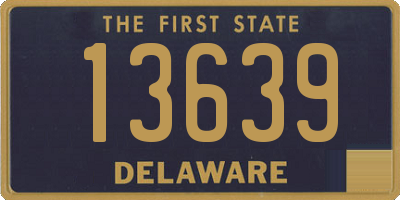 DE license plate 13639