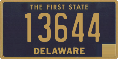 DE license plate 13644