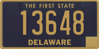 DE license plate 13648